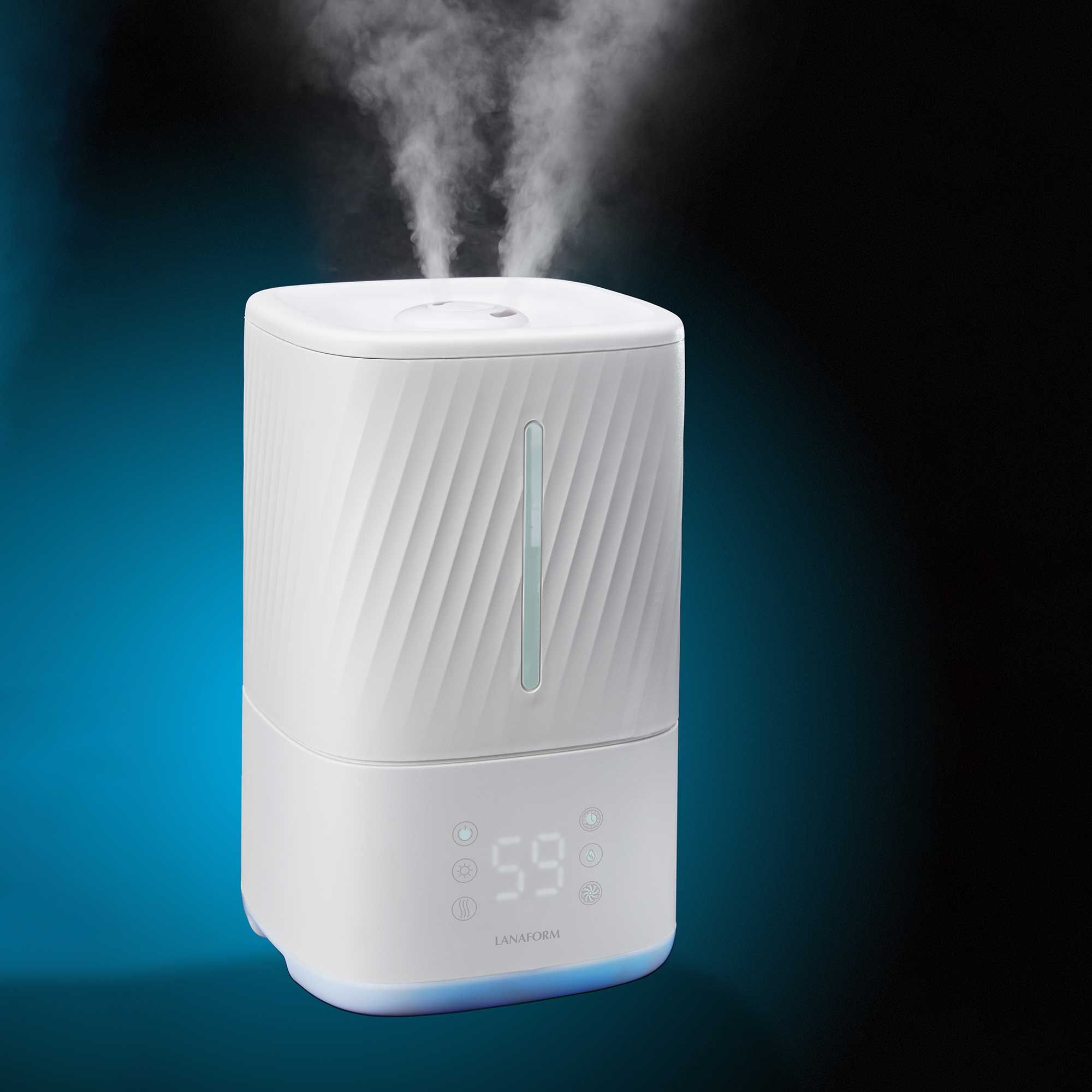 Lanaform Napo – Luftfuktare med varm & kall dimma, aromafunktion och touchskärm - 4