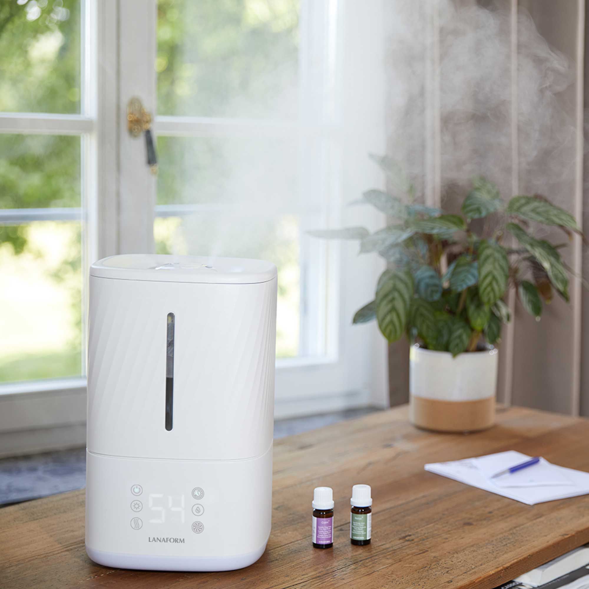 Lanaform Napo – Luftfuktare med varm & kall dimma, aromafunktion och touchskärm - 3