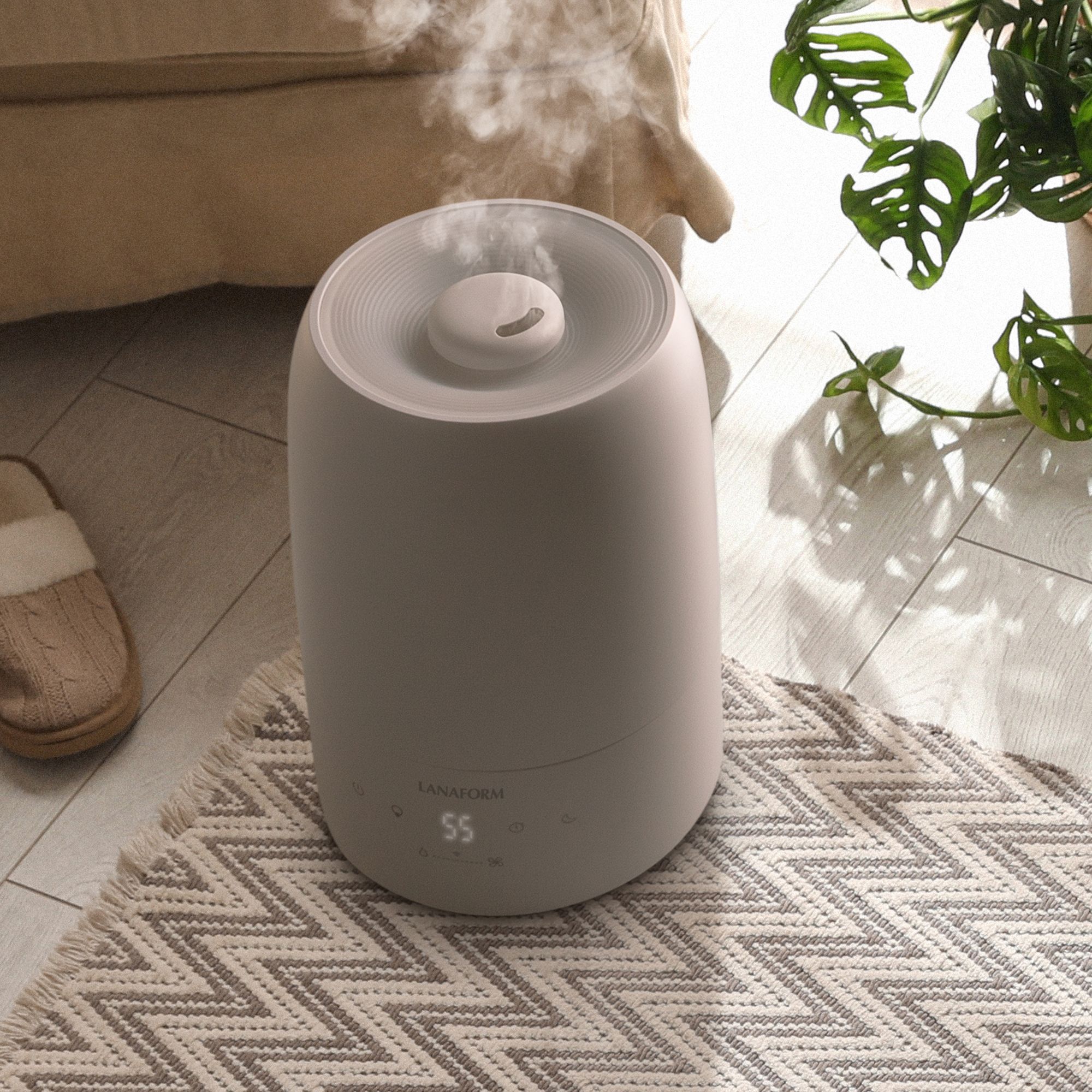Lanaform H200C – Appstyrd luftfuktare med hygrometer och aromafunktion - 2