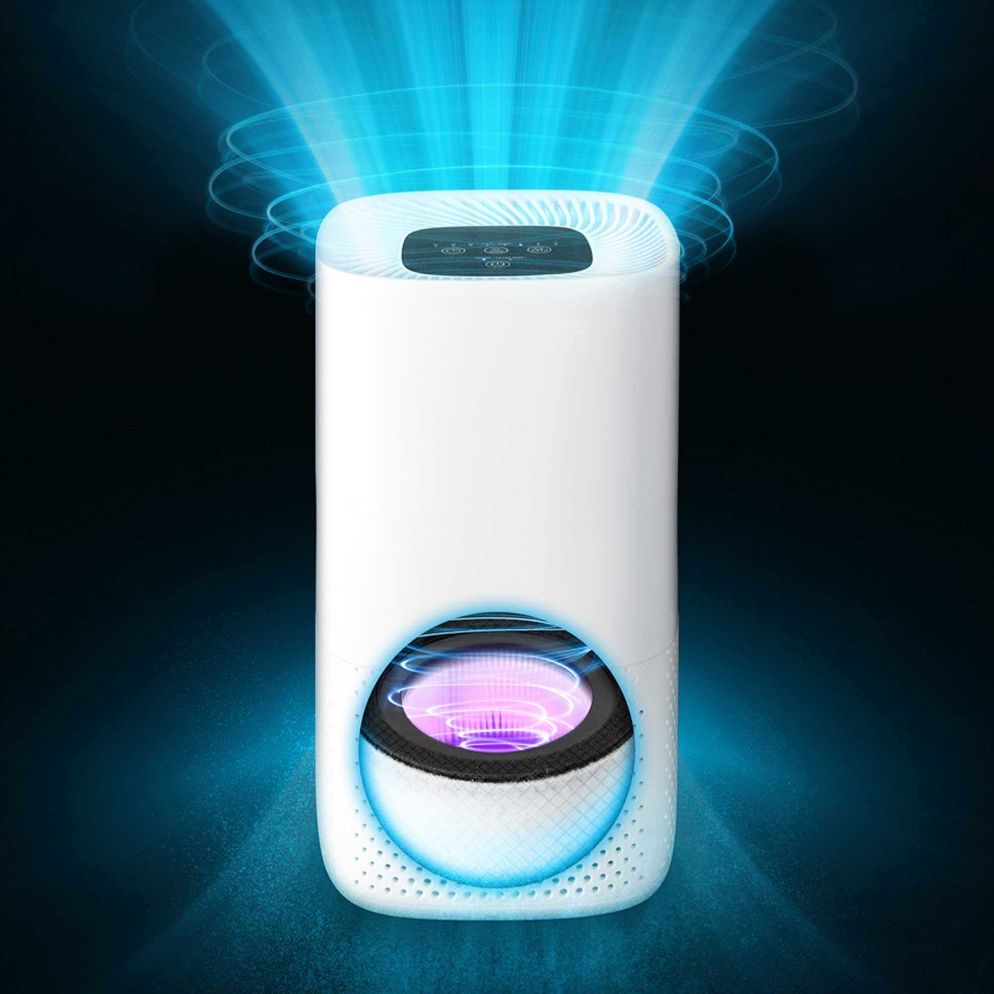 Lanaform Air Purifier – Kompakt luftrenare med HEPA-filter och jonisering - 3