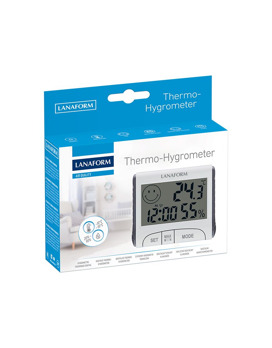 Lanaform Thermo-Hygrometer – Digital termometer och hygrometer för inomhusklimat - 5