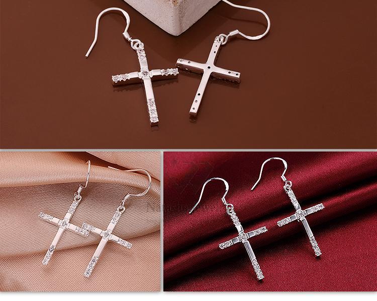 Örhängen med Cubic Zirconia och i 925 Sterling Silverplätering - 5