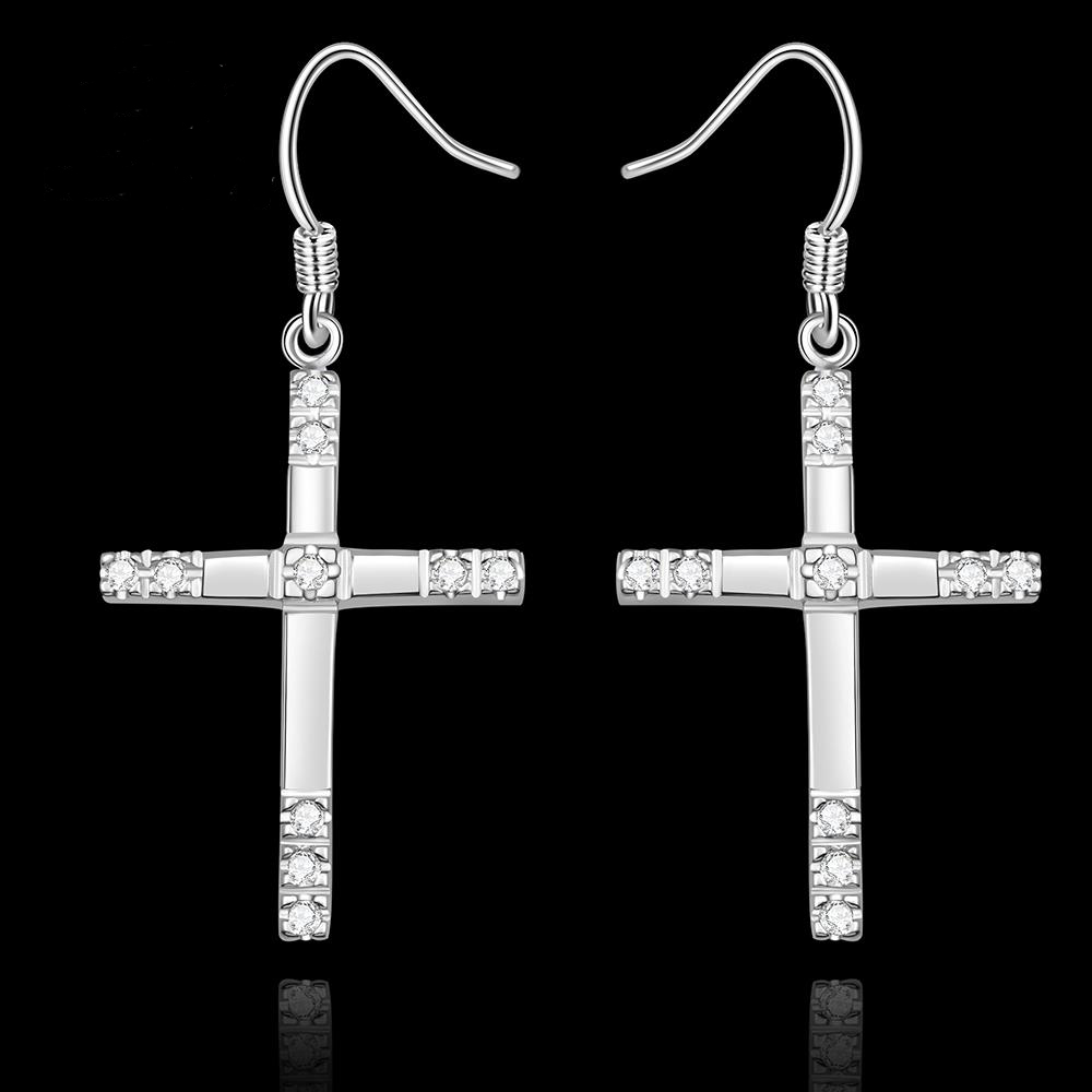Örhängen med Cubic Zirconia och i 925 Sterling Silverplätering - 2