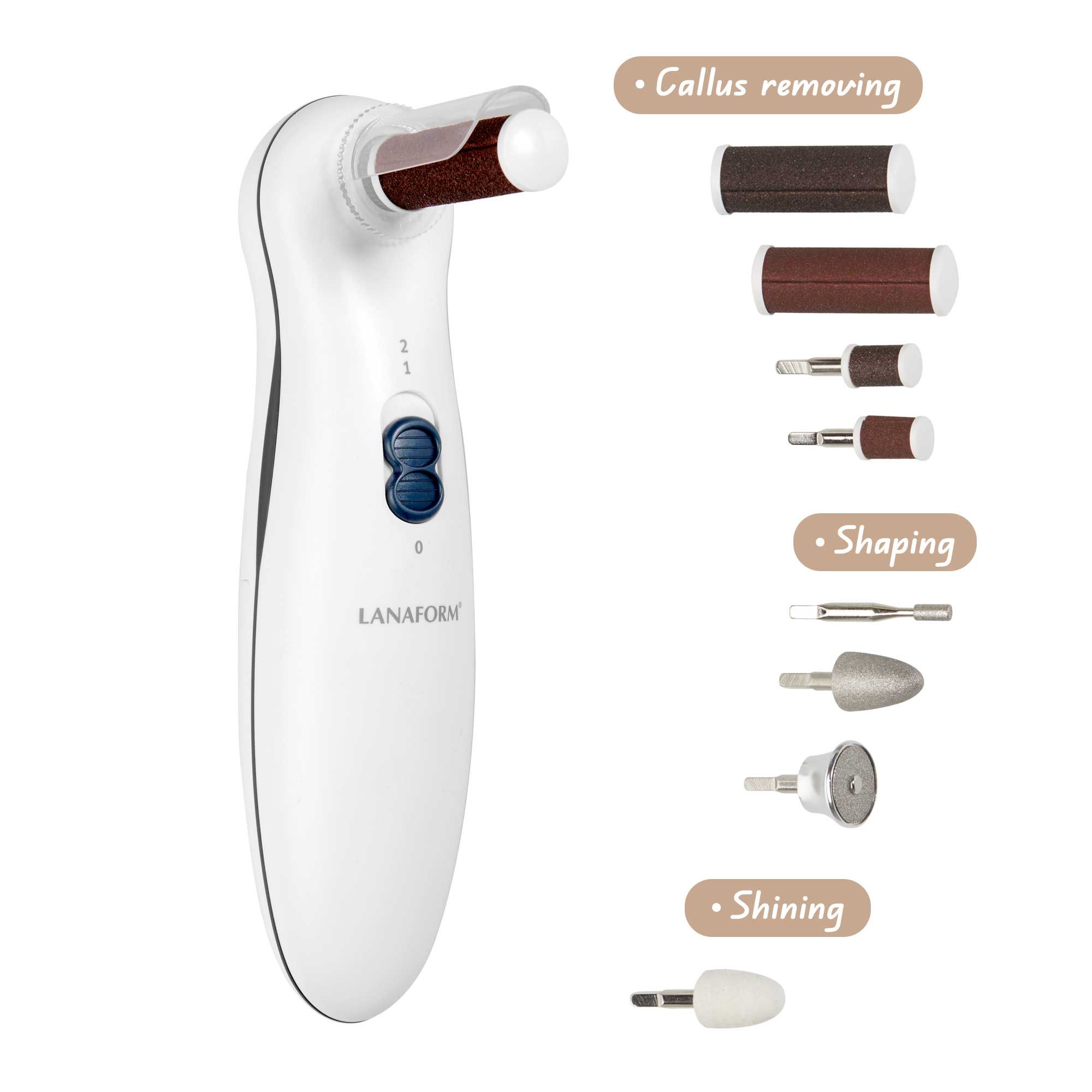 Lanaform Nails Care – Kompakt manikyr- och pedikyrset med 5 tillbehör - 5