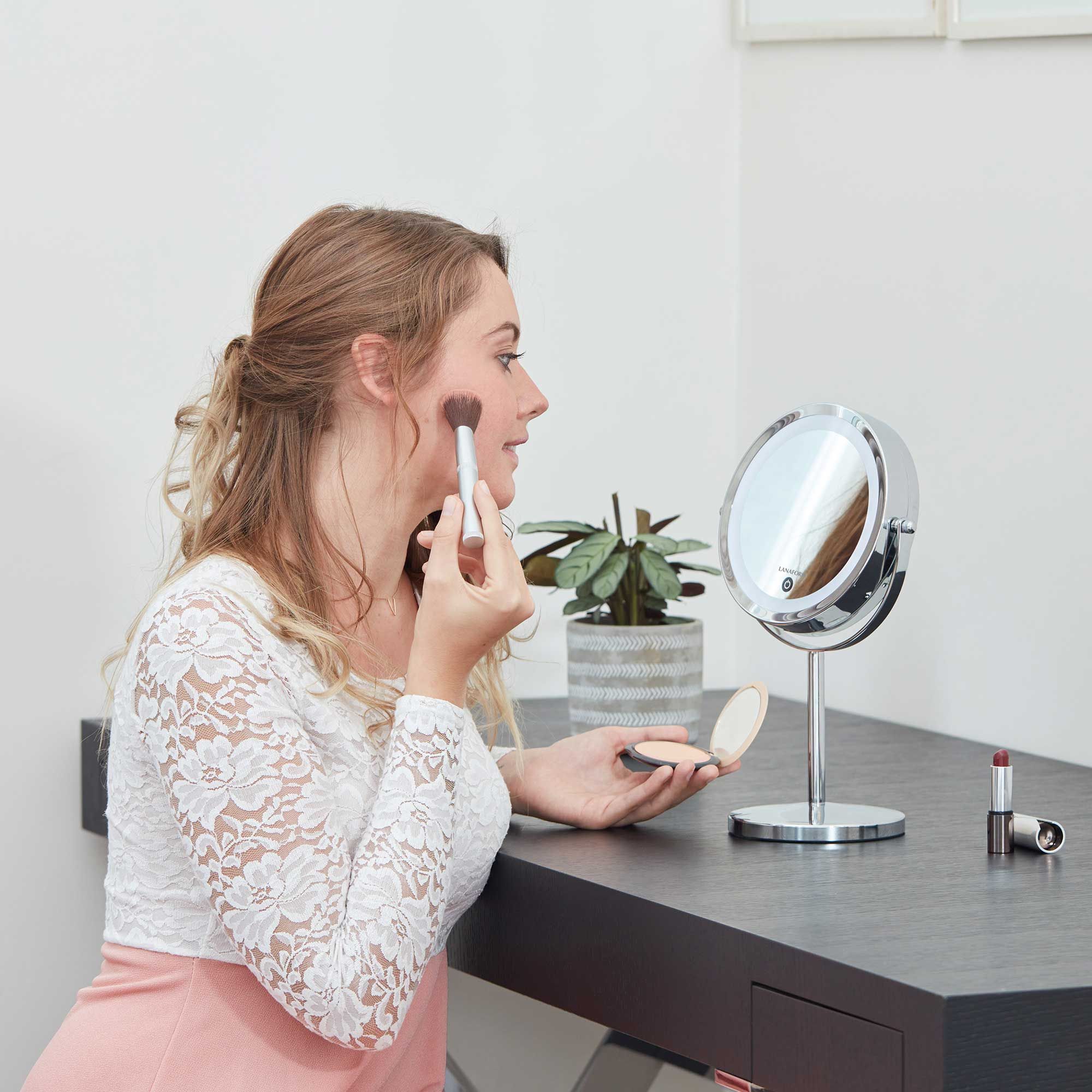 Lanaform Stand Mirror x10 – Fristående spegel med 10x förstoring - 2