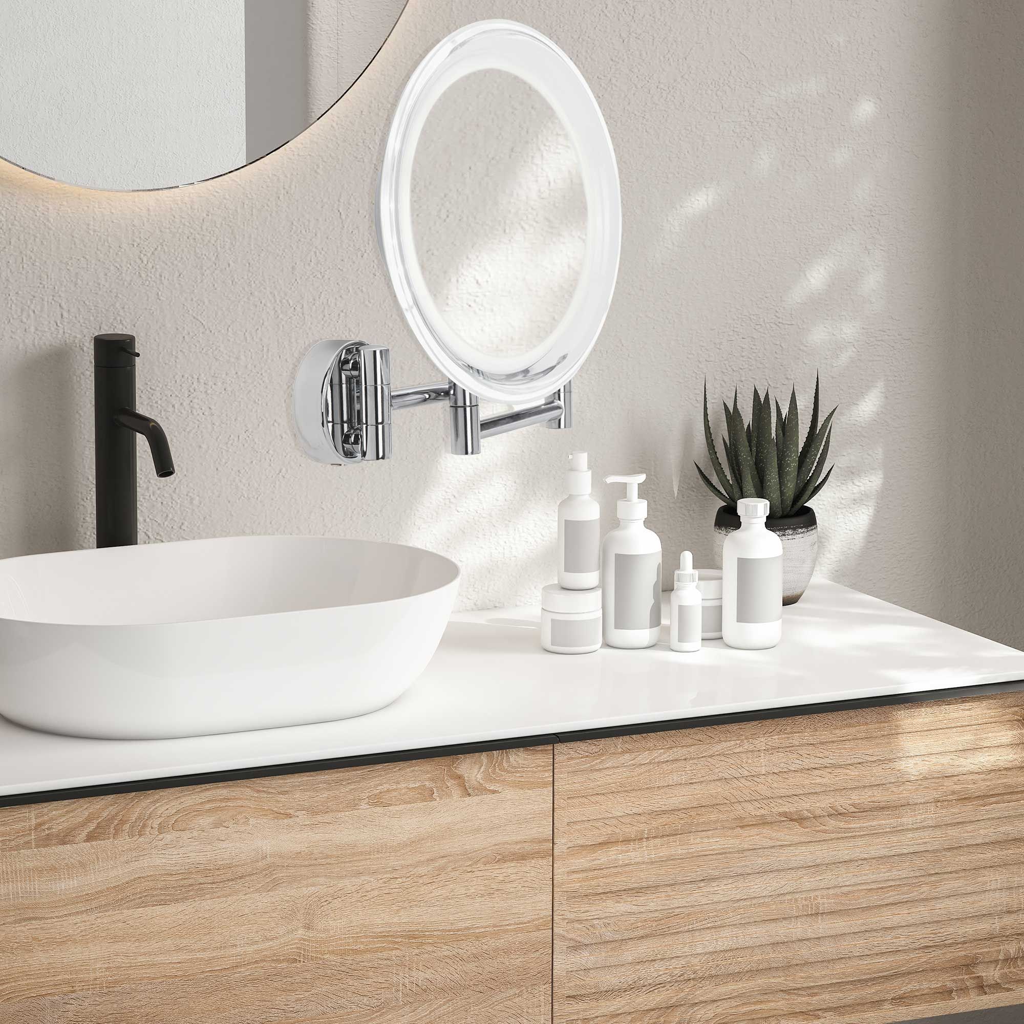 Lanaform Wall Mirror x10 – Väggspegel med 10x förstoring för detaljarbete - 5