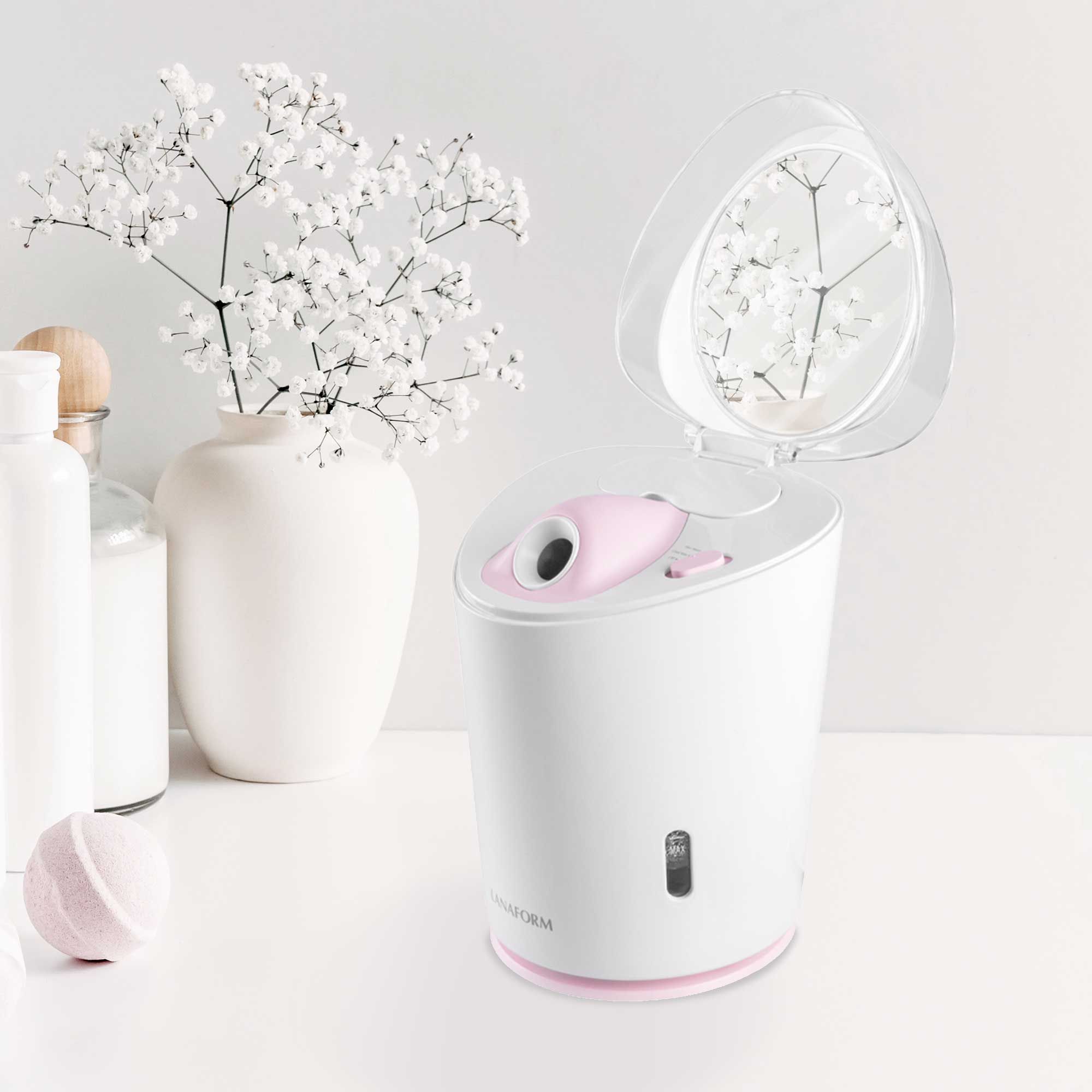 Lanaform Facial Steam – Ansiktsångbad med varm ånga och sval mist för hudvård - 5