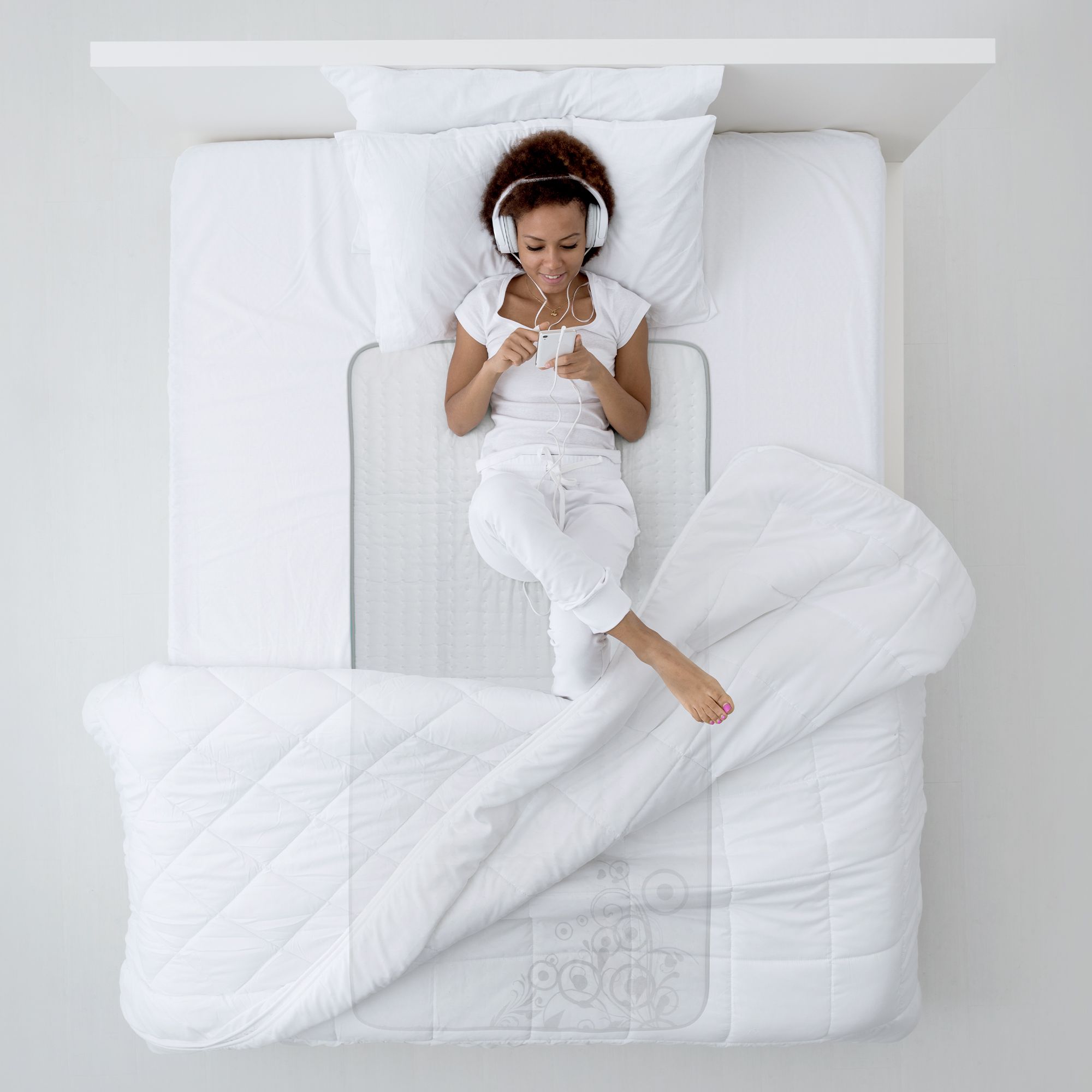 Lanaform Heating Blanket S1 – Elektriskt värmetäcke / värmemadrass för enkelsäng - 2