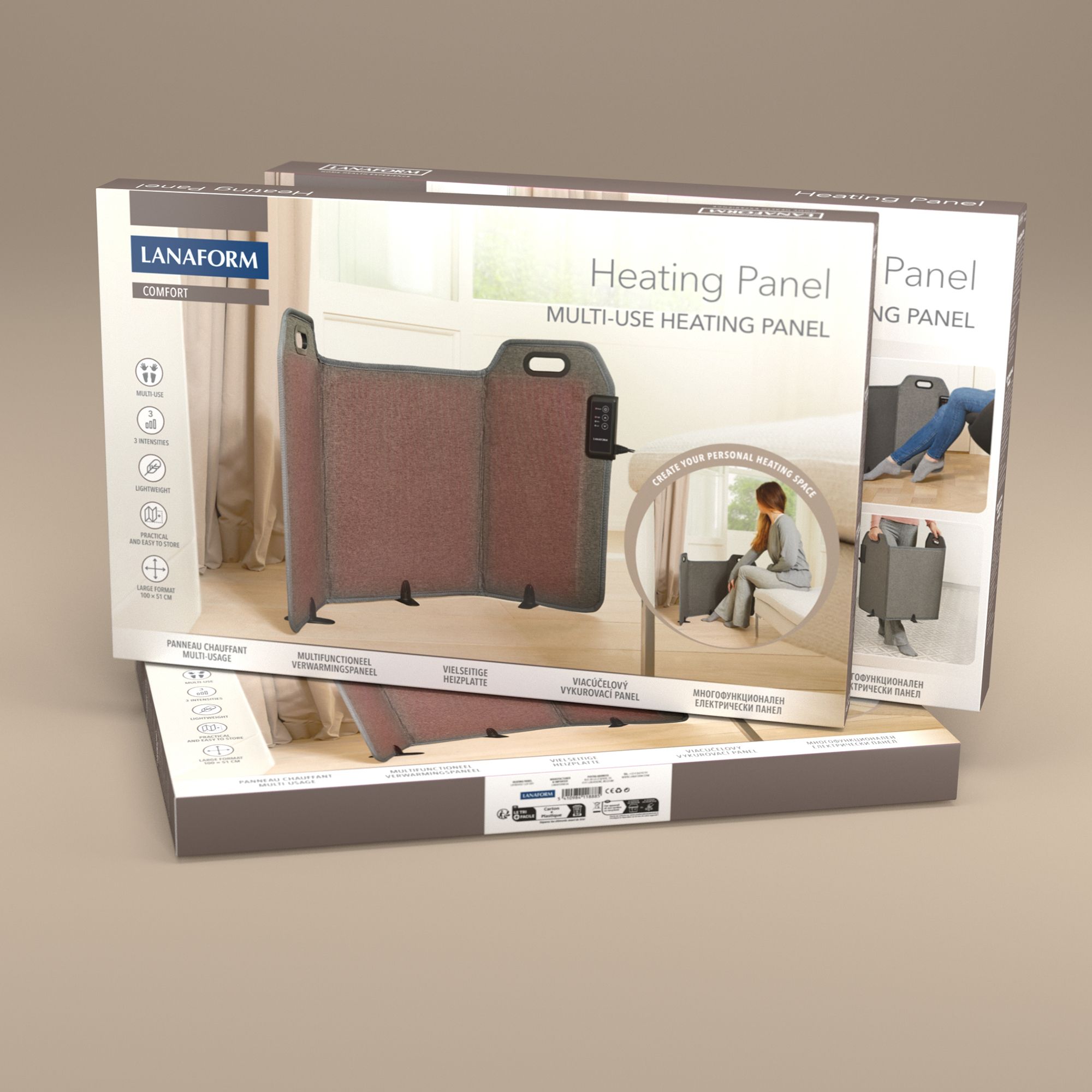 Lanaform Heating Panel – Elektrisk värmepanel med justerbar temperatur - 2