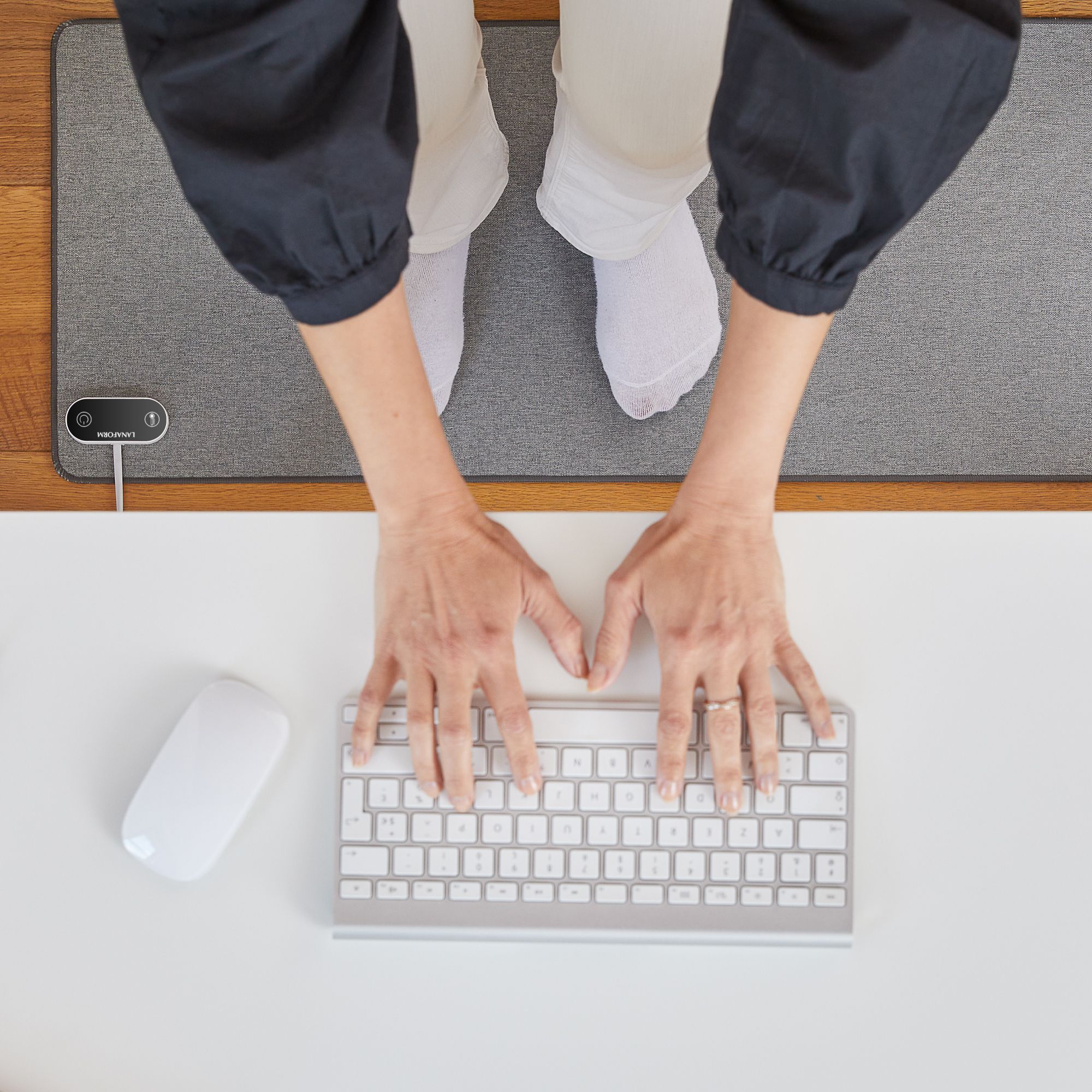 Lanaform Heating Desk Pad – Elektrisk musmatta & värmematta för händer och skrivbord - 3