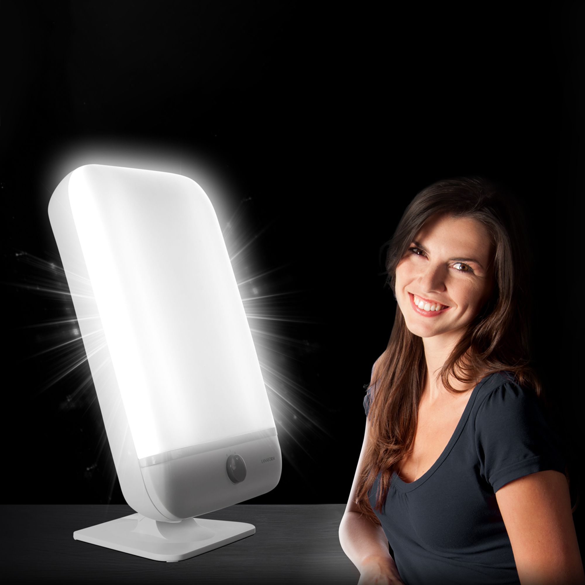 Lanaform Lumino Plus – Extra bred ljusterapilampa med 10 000 lux - 4