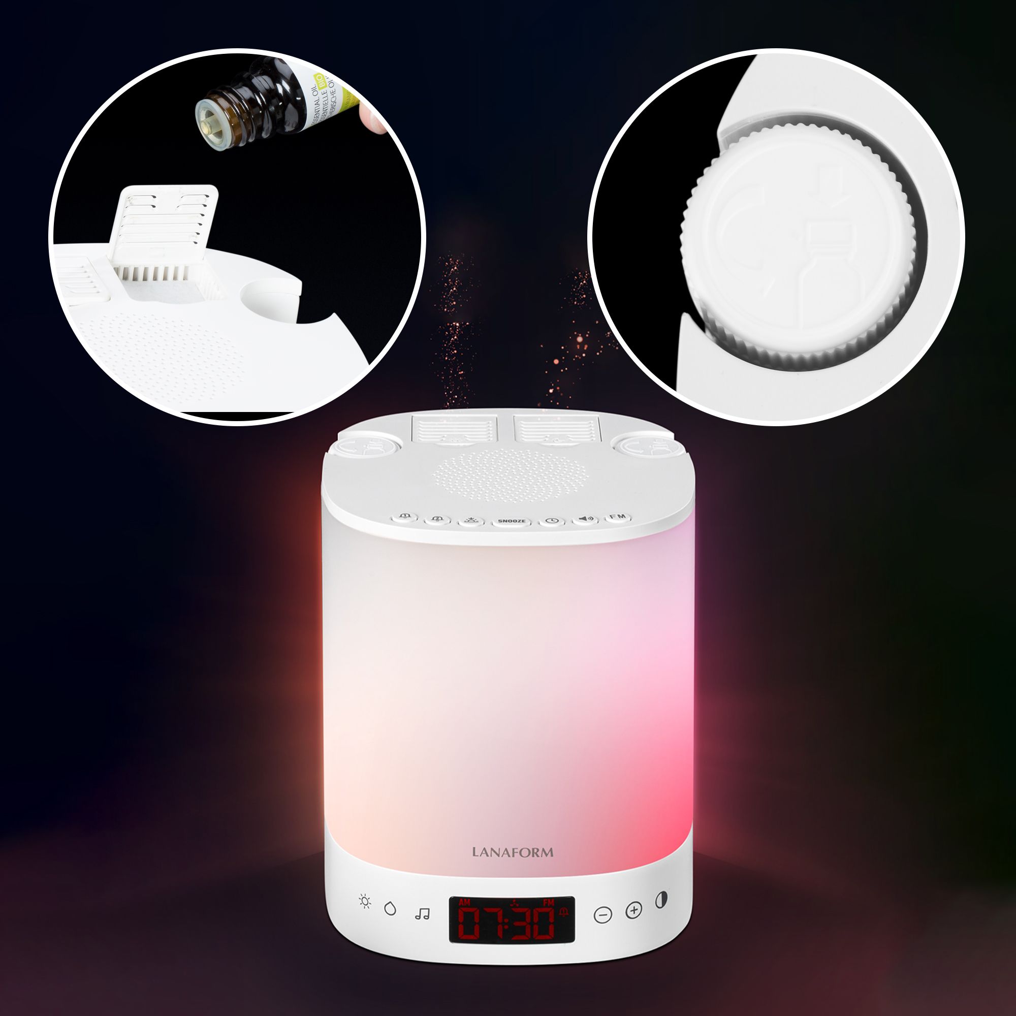 Lanaform Wake-Up Scents – Väckarklocka med doft- och ljusväckning - 5