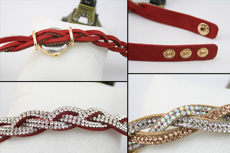 Klocka - Strass -Svart - 2