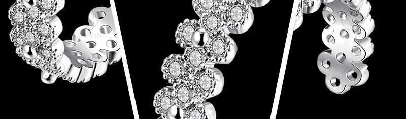 Ring med många små Cubic Zirconia och i Platinumplätering - 3
