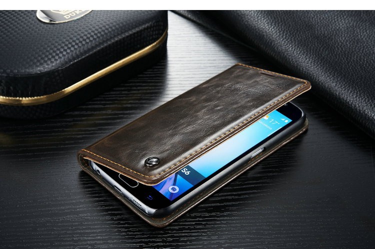 Plånboksfodral till Samsung Galaxy S6, S6 Edge, S8, S8+, S9 och S9+ med magnetlås - 6