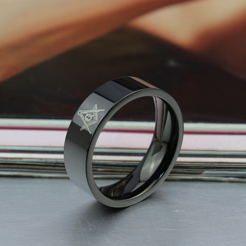 Ring i Svart och rosfritt stål - 2