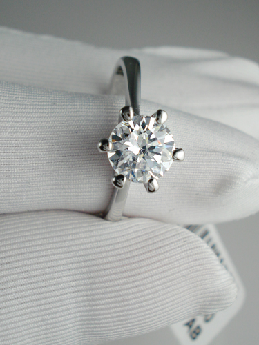 Ring med Cubic Zirconia  och platinumplätering - 4