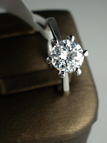 Ring med Cubic Zirconia  och platinumplätering - 6