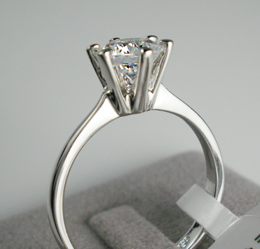 Ring med Cubic Zirconia  och platinumplätering - 3
