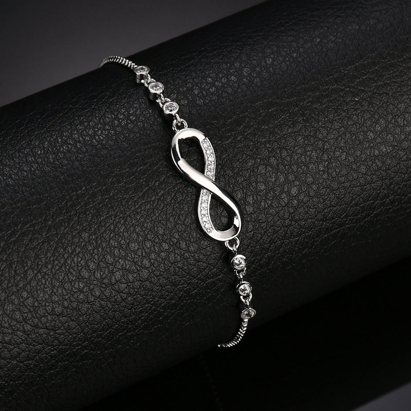Armband med Cubic Zirconia och i 925 Sterling Silverplätering  - 5