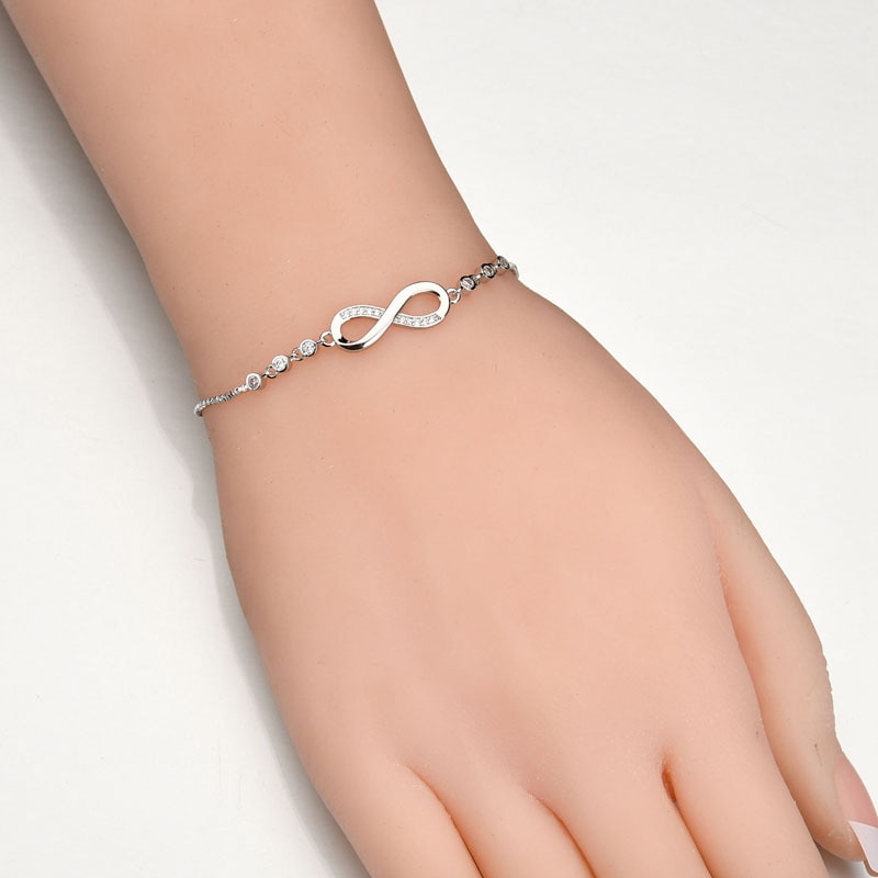 Armband med Cubic Zirconia och i 925 Sterling Silverplätering  - 3