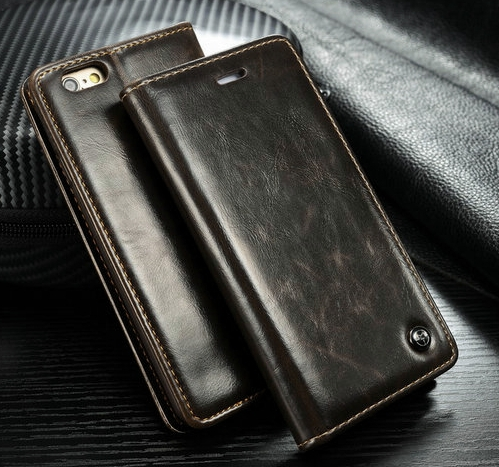 Plånboksfodral till iphone 5/5S, 6, 6 Plus, 7, 7 Plus, 8, 8 Plus,  X, XR, XS och XS Max med magnetlås - 2