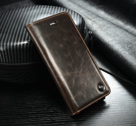 Plånboksfodral till iphone 5/5S, 6, 6 Plus, 7, 7 Plus, 8, 8 Plus,  X, XR, XS och XS Max med magnetlås - 6
