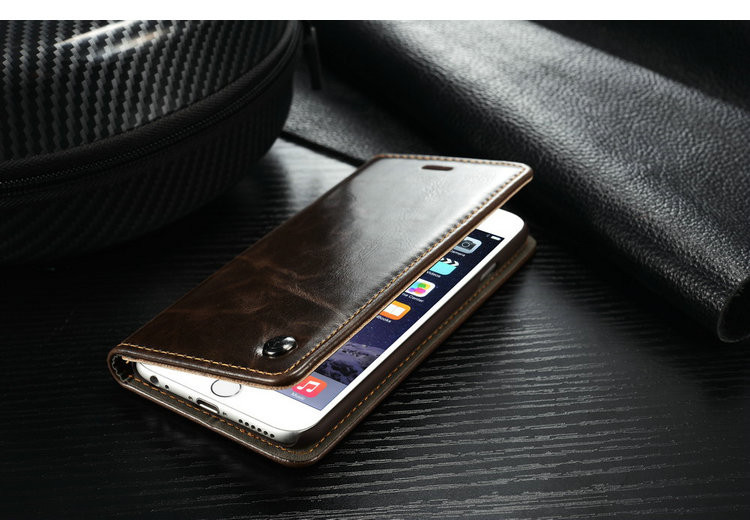 Plånboksfodral till iphone 5/5S, 6, 6 Plus, 7, 7 Plus, 8, 8 Plus,  X, XR, XS och XS Max med magnetlås - 7
