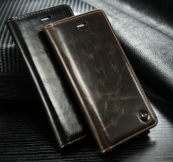 Plånboksfodral till iphone 5/5S, 6, 6 Plus, 7, 7 Plus, 8, 8 Plus,  X, XR, XS och XS Max med magnetlås