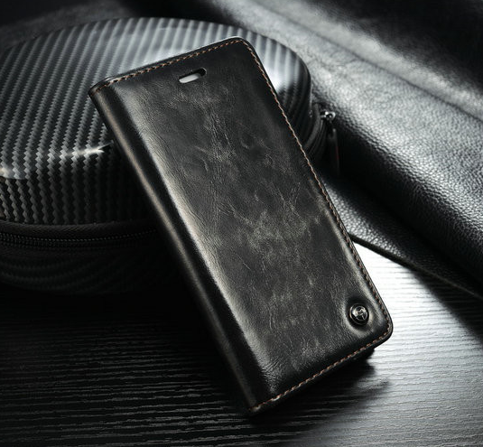 Plånboksfodral till iphone 5/5S, 6, 6 Plus, 7, 7 Plus, 8, 8 Plus,  X, XR, XS och XS Max med magnetlås - 5