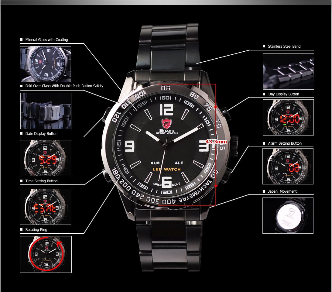 SHARK Sport Watch - Bull Shark - 6