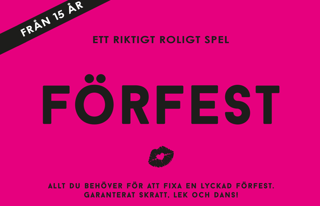 Förfest -Partyspel i liten bekväm ask - 2