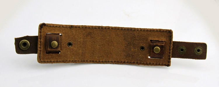Brunt Läderarmband - 8