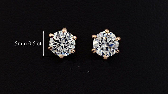 Örhängen med stenar i Cubic Zirconia och 18 K Guldplätering - 3
