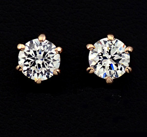 Örhängen med stenar i Cubic Zirconia och 18 K Guldplätering - 2