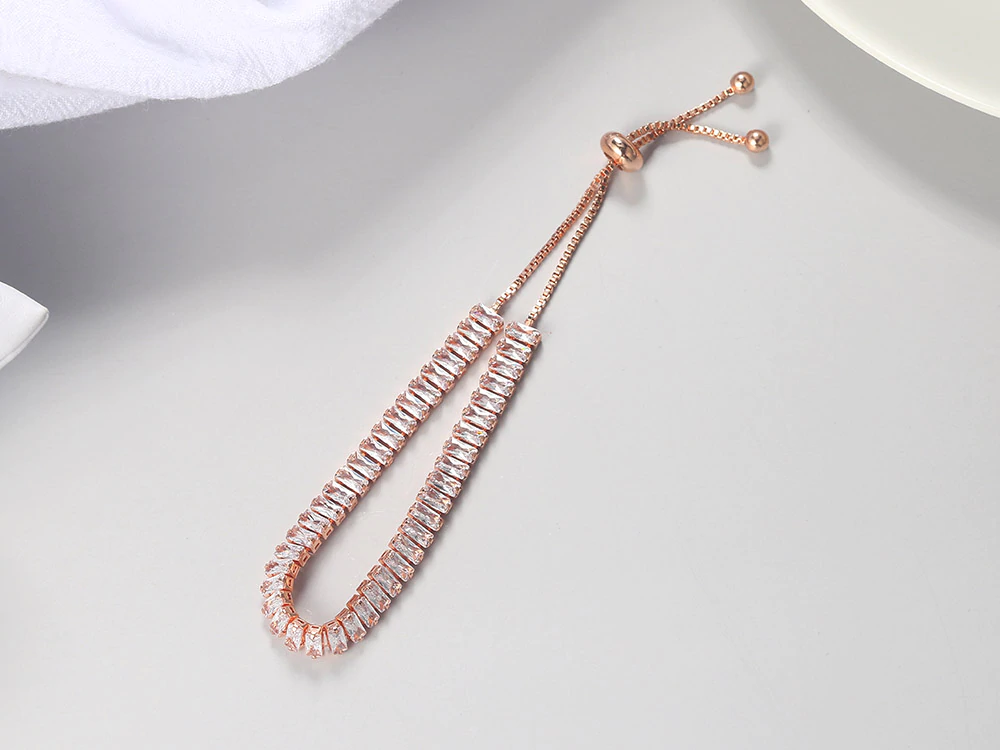 Armband med Cubic Zirconia och i 18K RoséGuldplätering - 2