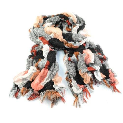 Scarf i moderiktig modell -Mixade färger - 2