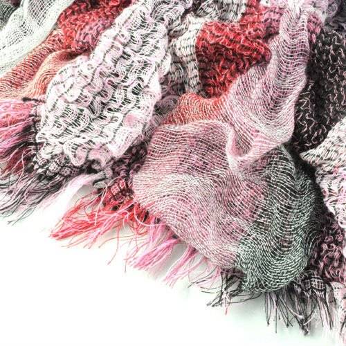 Scarf i moderiktig modell -Mixade färger - 3