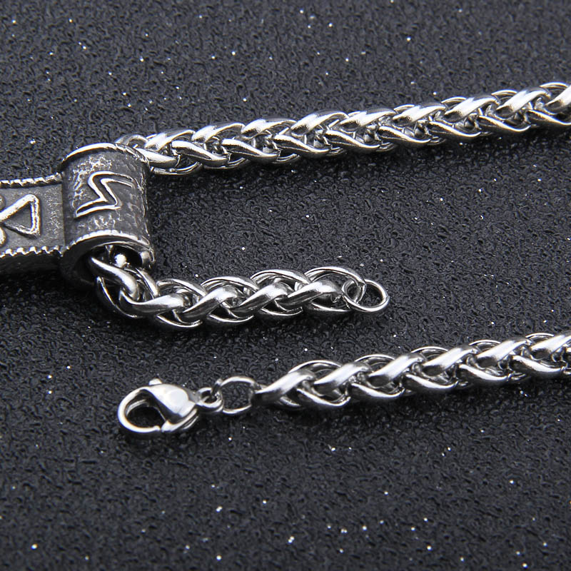 Halsband "Viking Axe" med Kungslänk 5mm -längd 50 cm resp 70 cm - 3