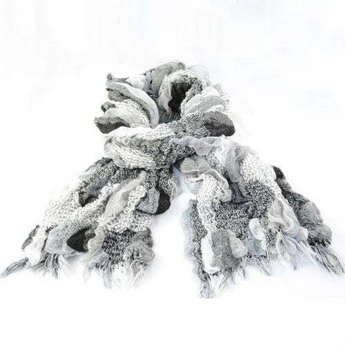 Scarf i moderiktig modell -Mixade färger - 2