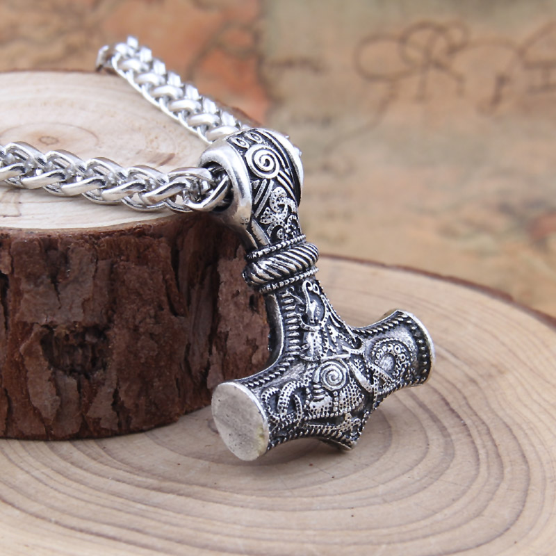 Halsband "Mjölnir" med Kungslänk 5mm -längd  50 resp. 70 cm - 2