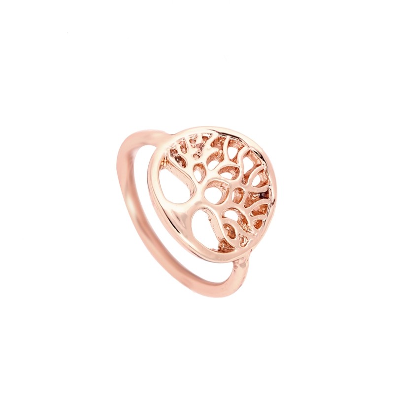 Ring "Tree of Life" i 18K Roséguldplätering - 2