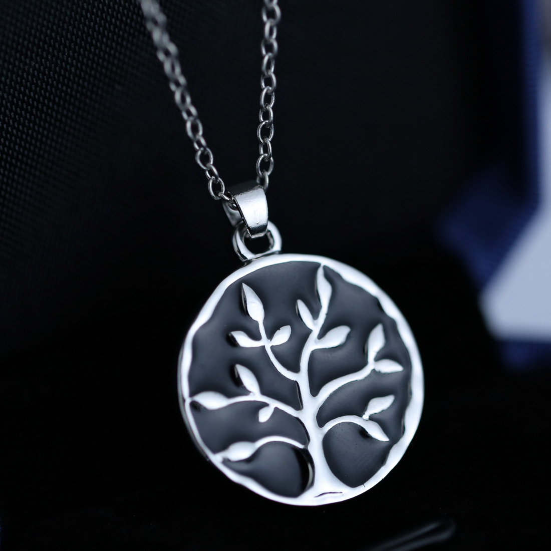 Halsband "Lifes tree" -Silverfärgad - 4