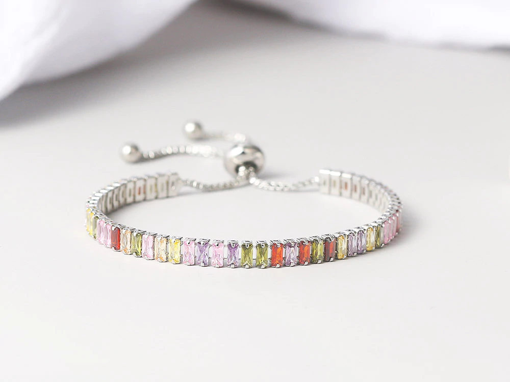 Armband med Cubic Zirconia och i 925 Sterling Silverplätering  - 2