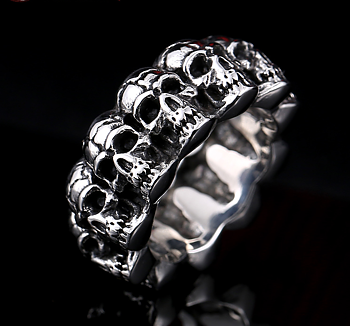 Ring "Skull"  i Rostfritt stål