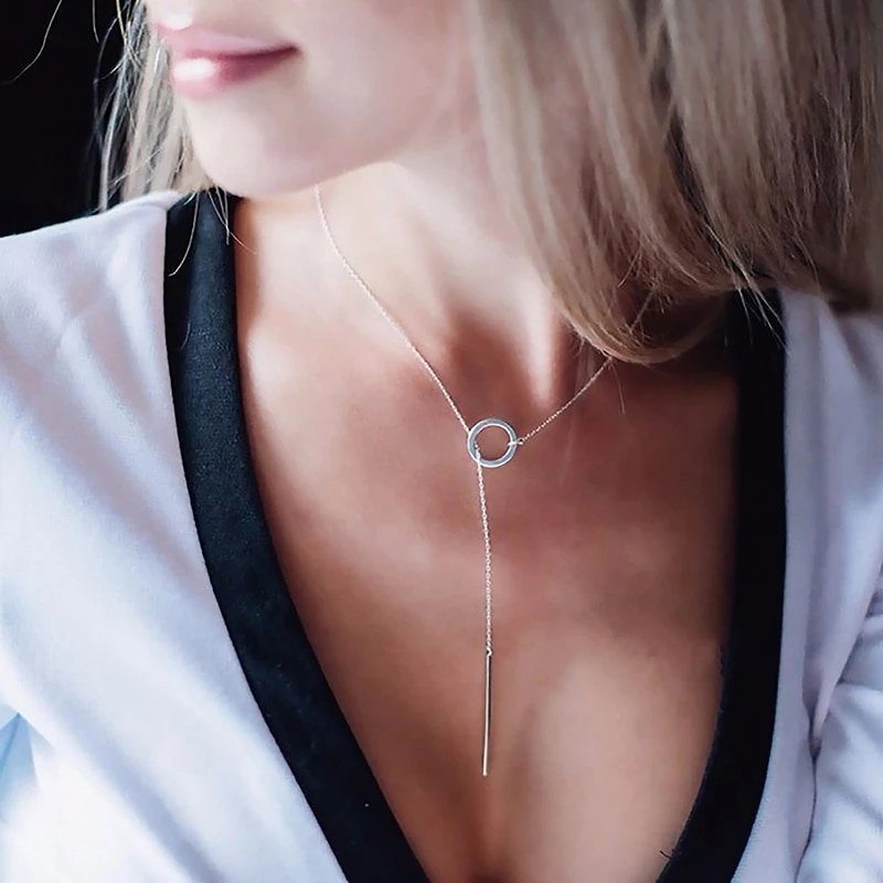 Halsband "Silver Bar" -Silverfärgad - 2
