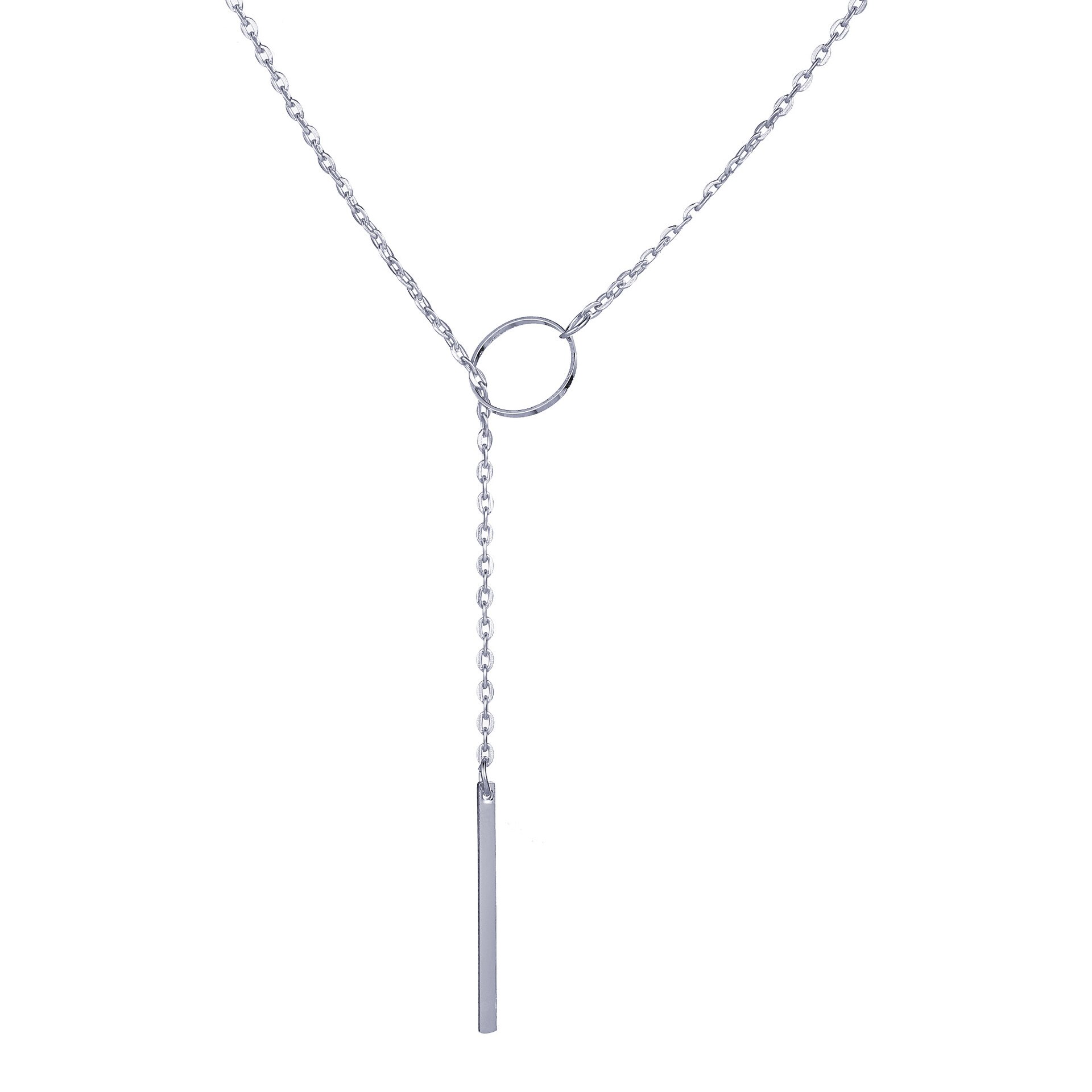 Halsband "Silver Bar" -Silverfärgad - 3