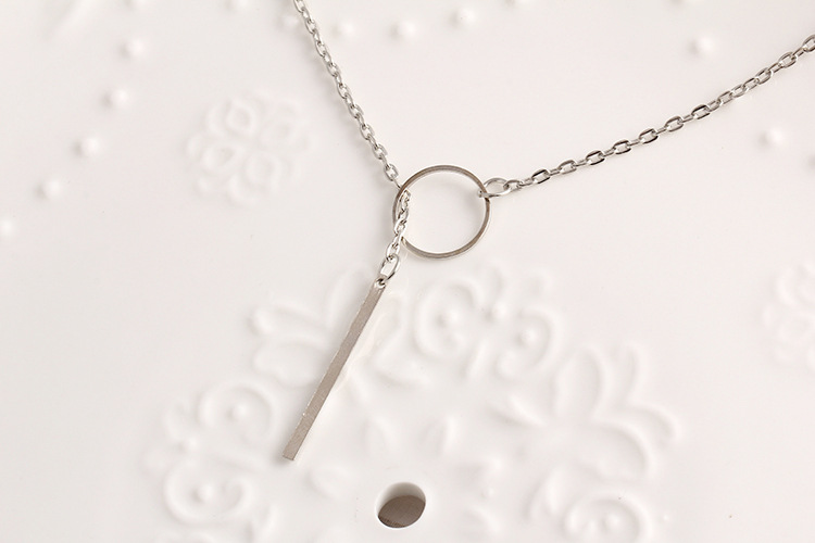 Halsband "Silver Bar" -Silverfärgad - 4