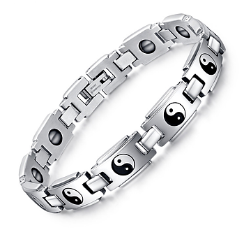 Magnetarmband "Yin & Yang" i Rostfritt stål