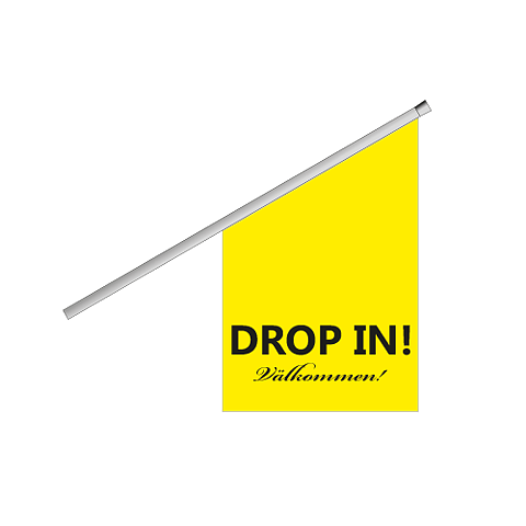 Kioskflagga Drop In